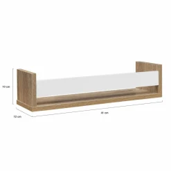 Etagères à épices hêtre et blanc