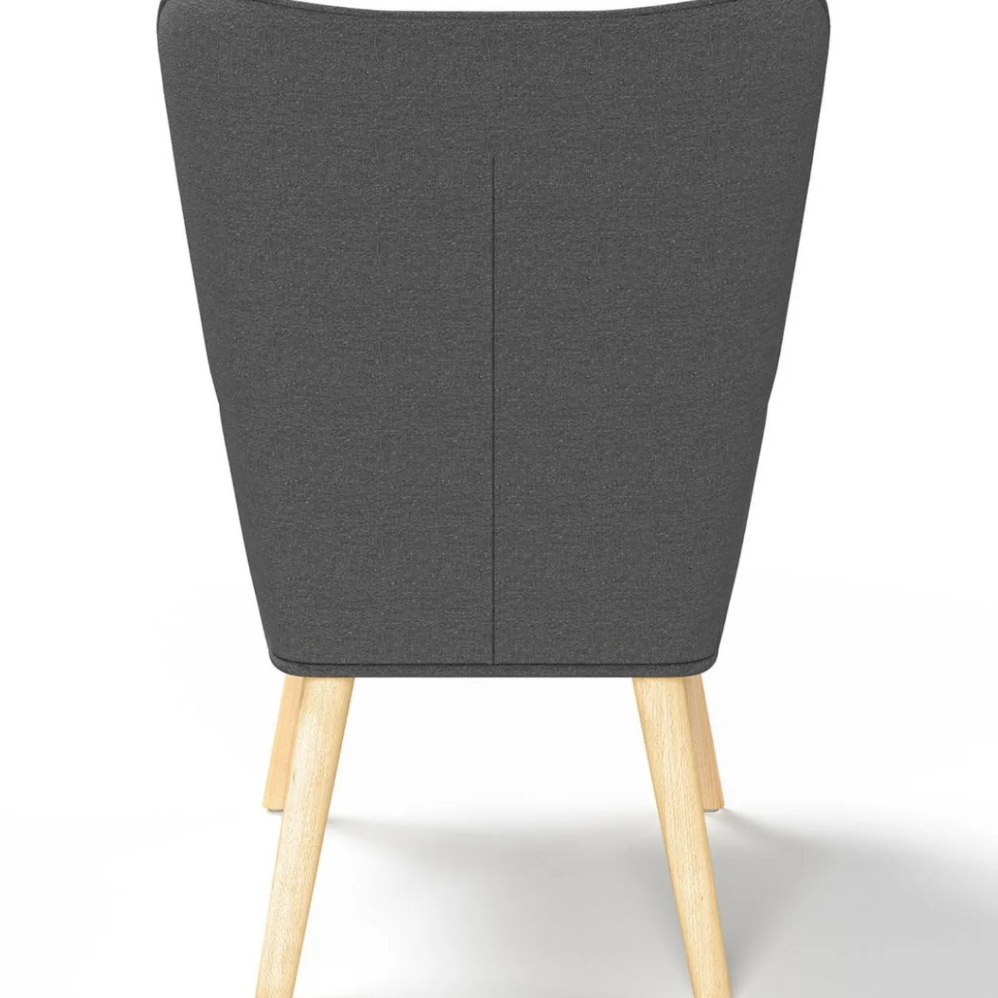Fauteuil avec repose-pieds gris anthracite style scandinave