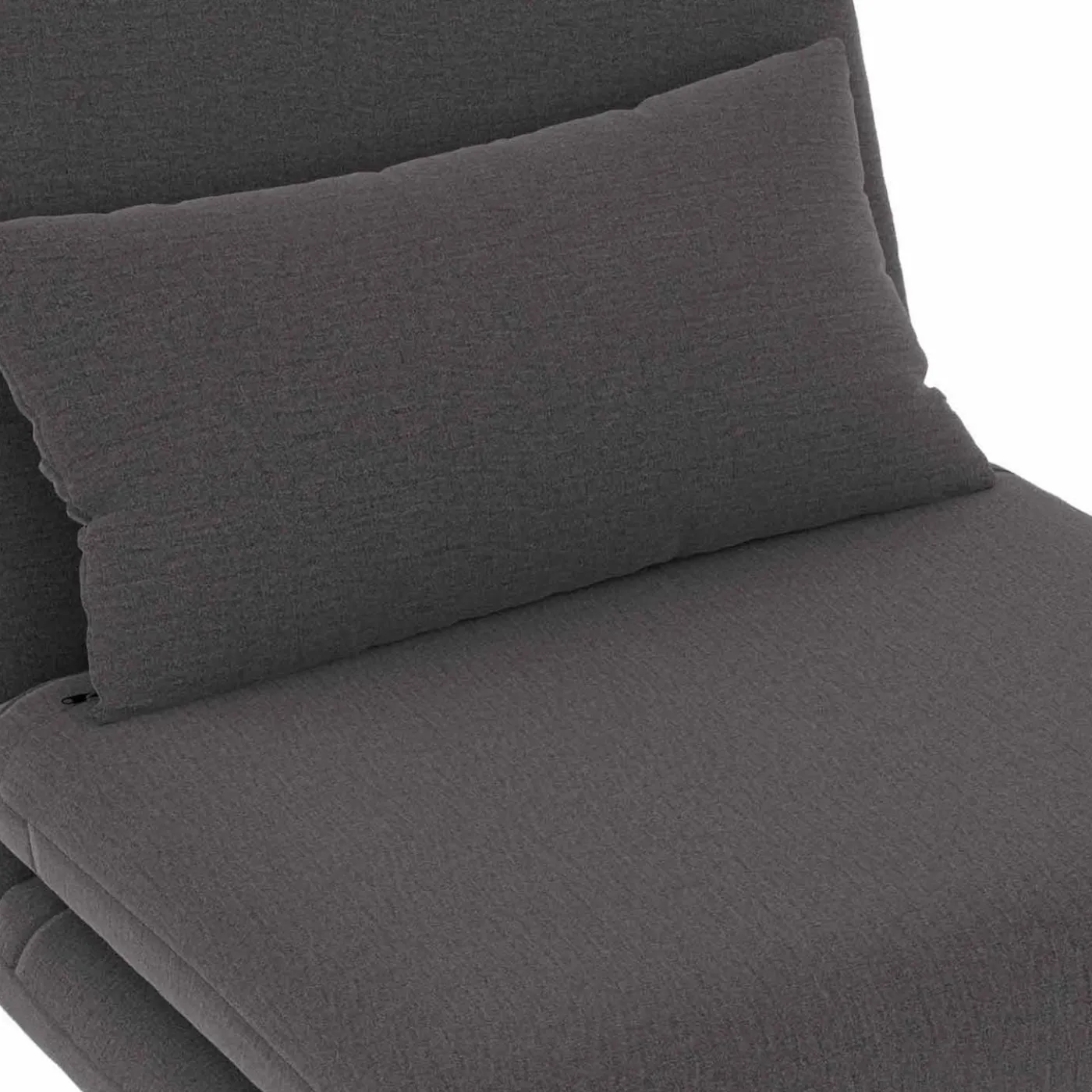 Fauteuil convertible en lit 1 place gris anthracite