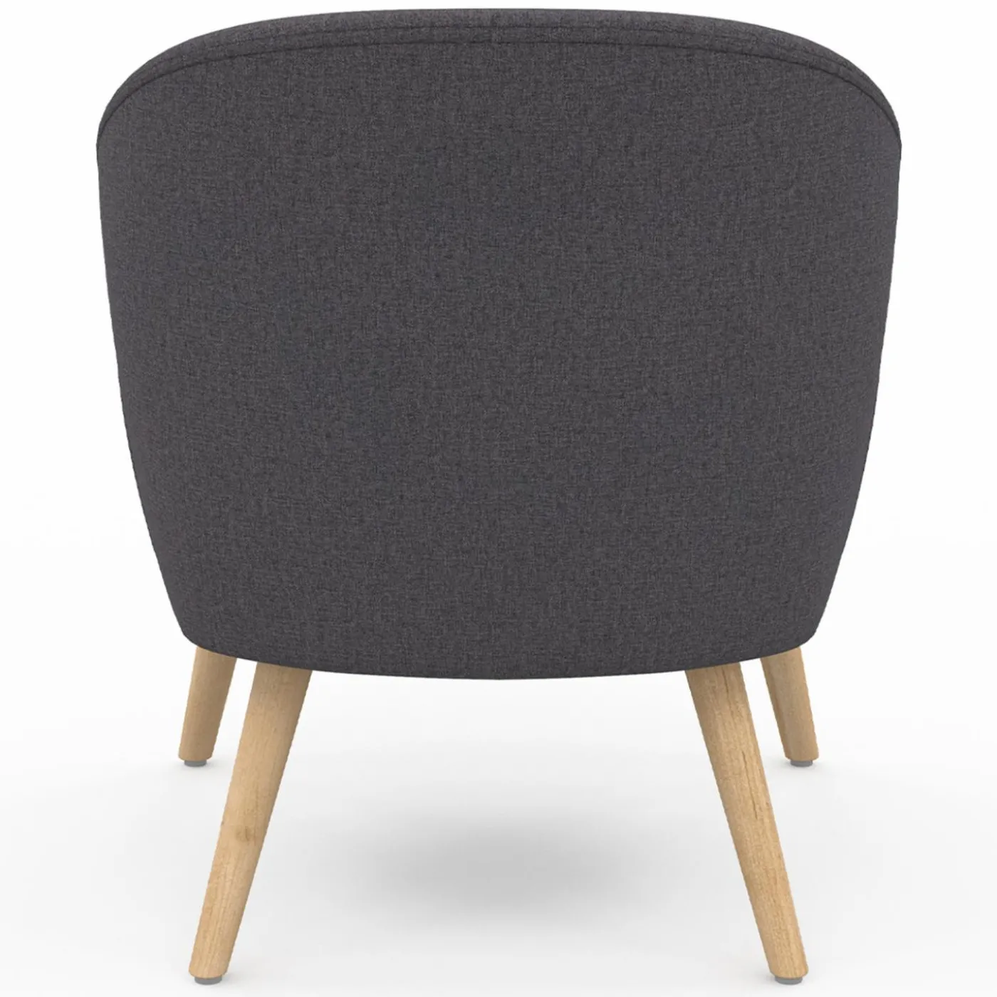 Fauteuil scandinave cabriolet gris anthracite