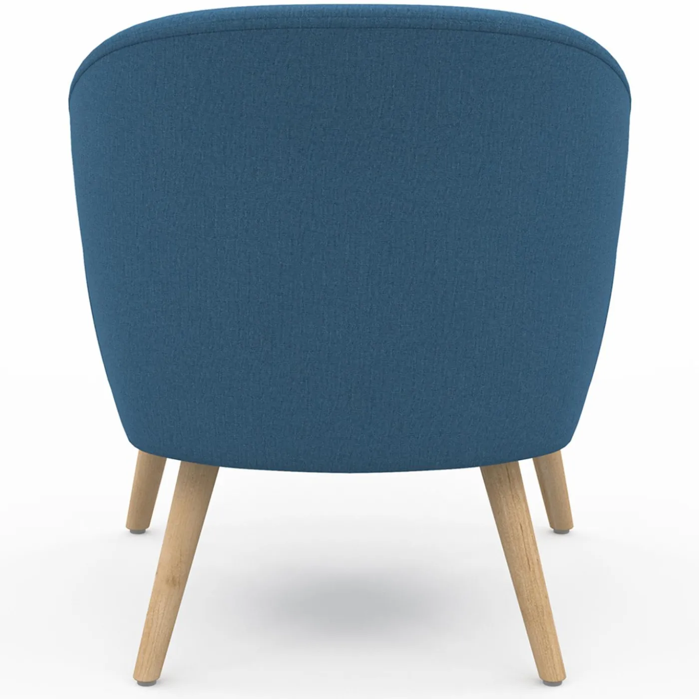 Fauteuil scandinave cabriolet bleu