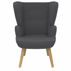 Fauteuil scandinave confortable gris