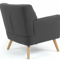 Fauteuil scandinave gris anthracite