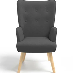 Fauteuil scandinave gris anthracite IVAR