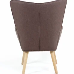 Fauteuil scandinave multicolore et imprimé pied de poule
