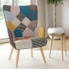 Fauteuil scandinave multicolore