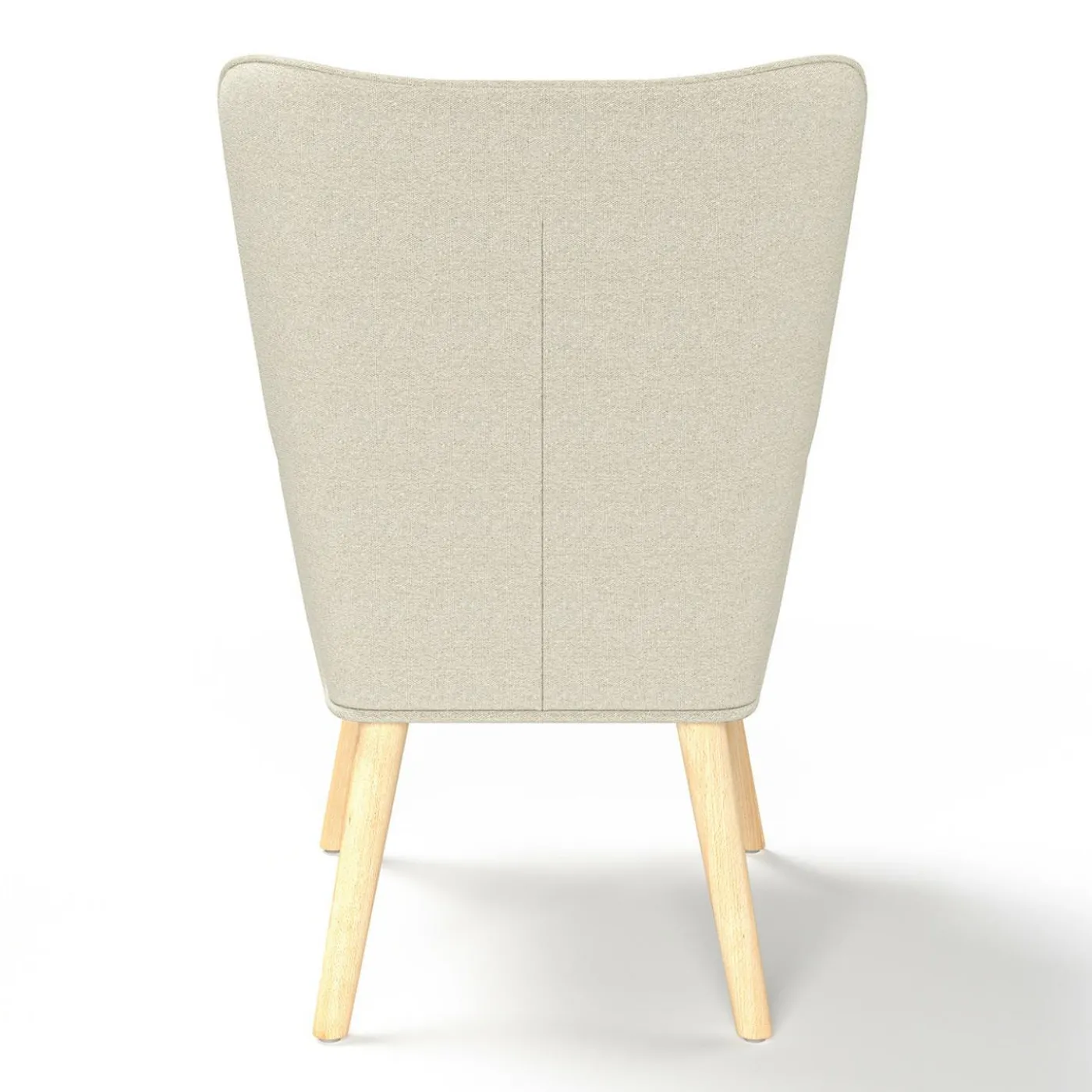 Fauteuil scandinave tissu beige