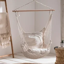 Fauteuil suspendu macramé