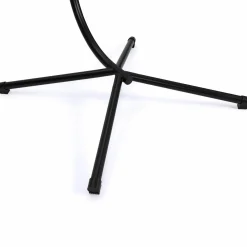 Fauteuil œuf suspendu effet rotin avec coussins gris