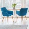 Fauteuils scandinaves bleu canard