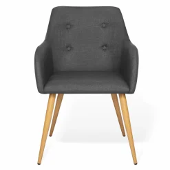 Fauteuils scandinaves gris anthracite