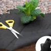 Feutre géotextile noir pour paillage du jardin