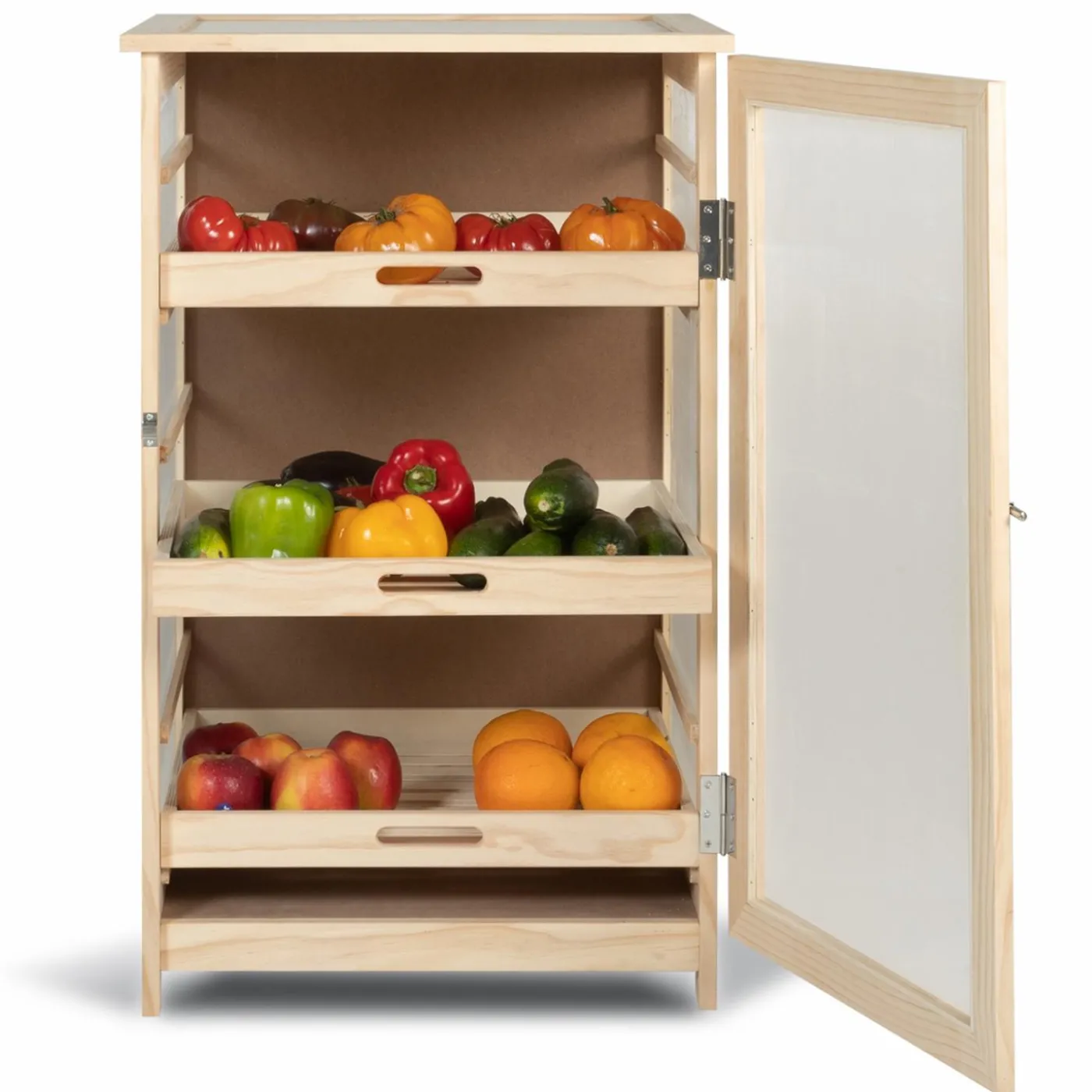 Garde-manger bois pour fruits et légumes