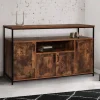 Grand buffet industriel effet bois vieilli