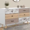 Grande commode scandinave XXL 6 tiroirs