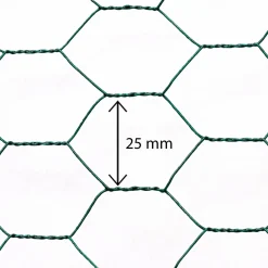 Grillage à poule vert 1x25m clôture souple jardin animaux