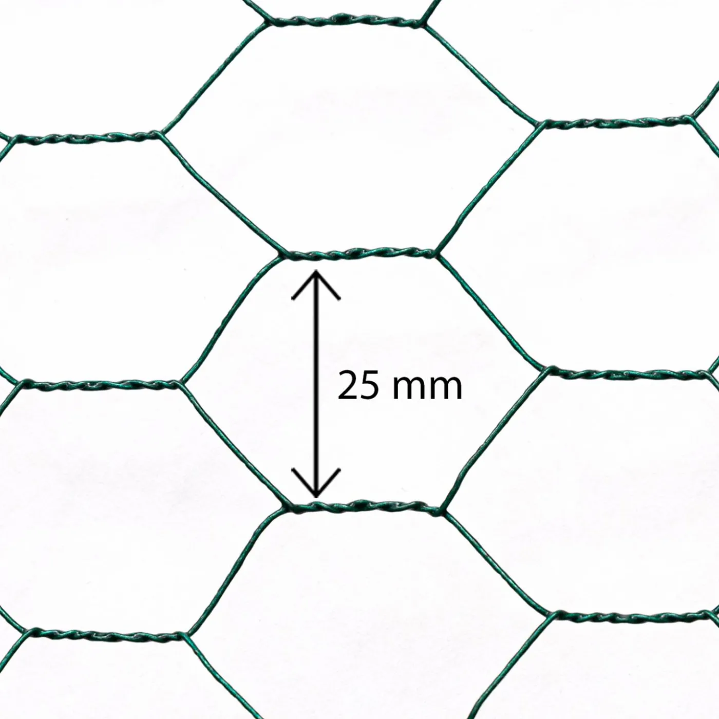Grillage à poule vert 1x25m clôture souple jardin animaux