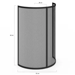 Grille de protection pare feu 1 volet pour poêle et cheminée