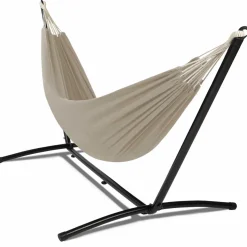 Hamac taupe avec support métal
