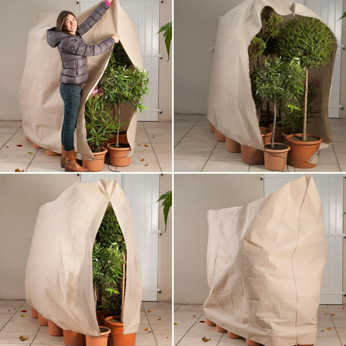 Housse d’hivernage pour arbustes 200 x 240 cm
