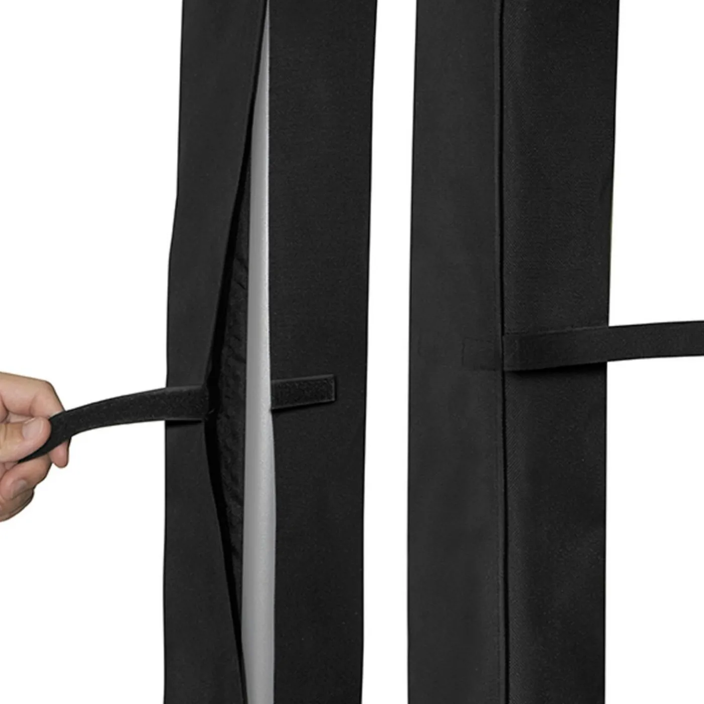 Housse pour paravent rétractable hauteur 1 m 60 noir