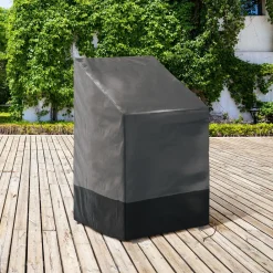 Housse protection chaise imperméable grise et noire