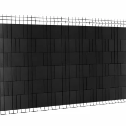 Lamelles occultantes PVC noir 35m pour grillage rigide