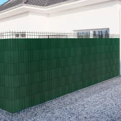 Lamelles occultantes PVC vert 35m pour grillage rigide
