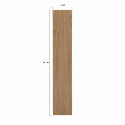 Lames PVC adhésives bois chêne foncé