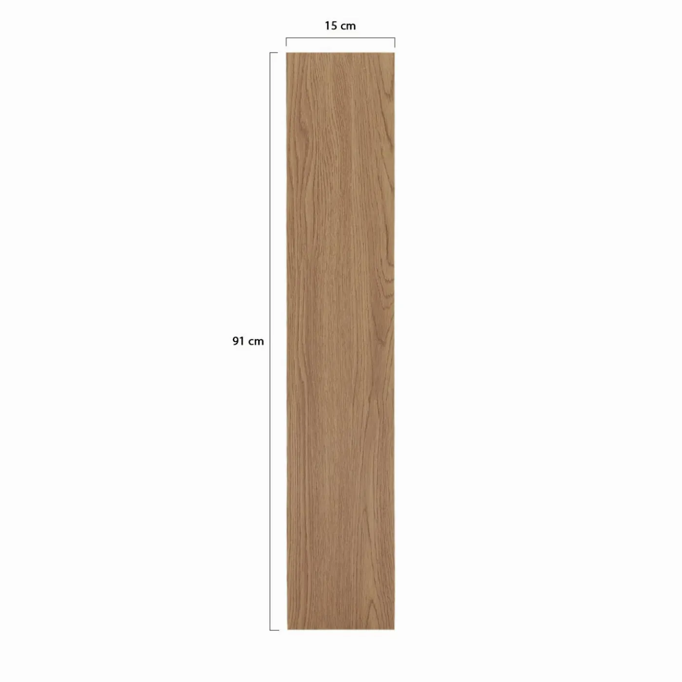 Lames PVC adhésives bois chêne foncé