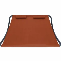 Lit bain de soleil 2 places terracotta en toile