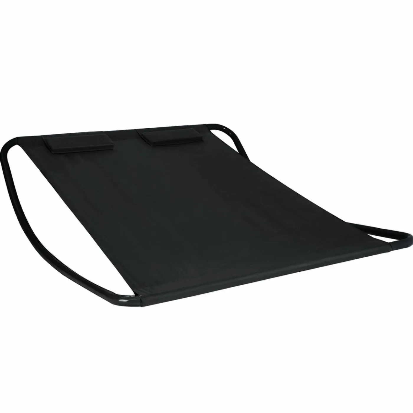 Lit bain de soleil double en toile noire