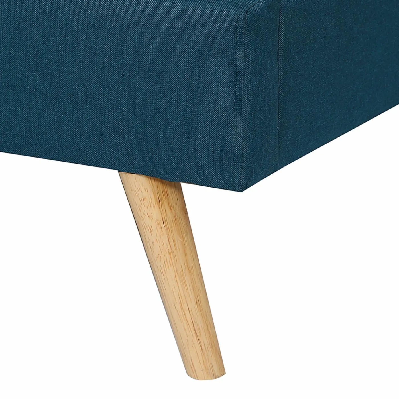 Lit bleu canard scandinave 140x190 cm