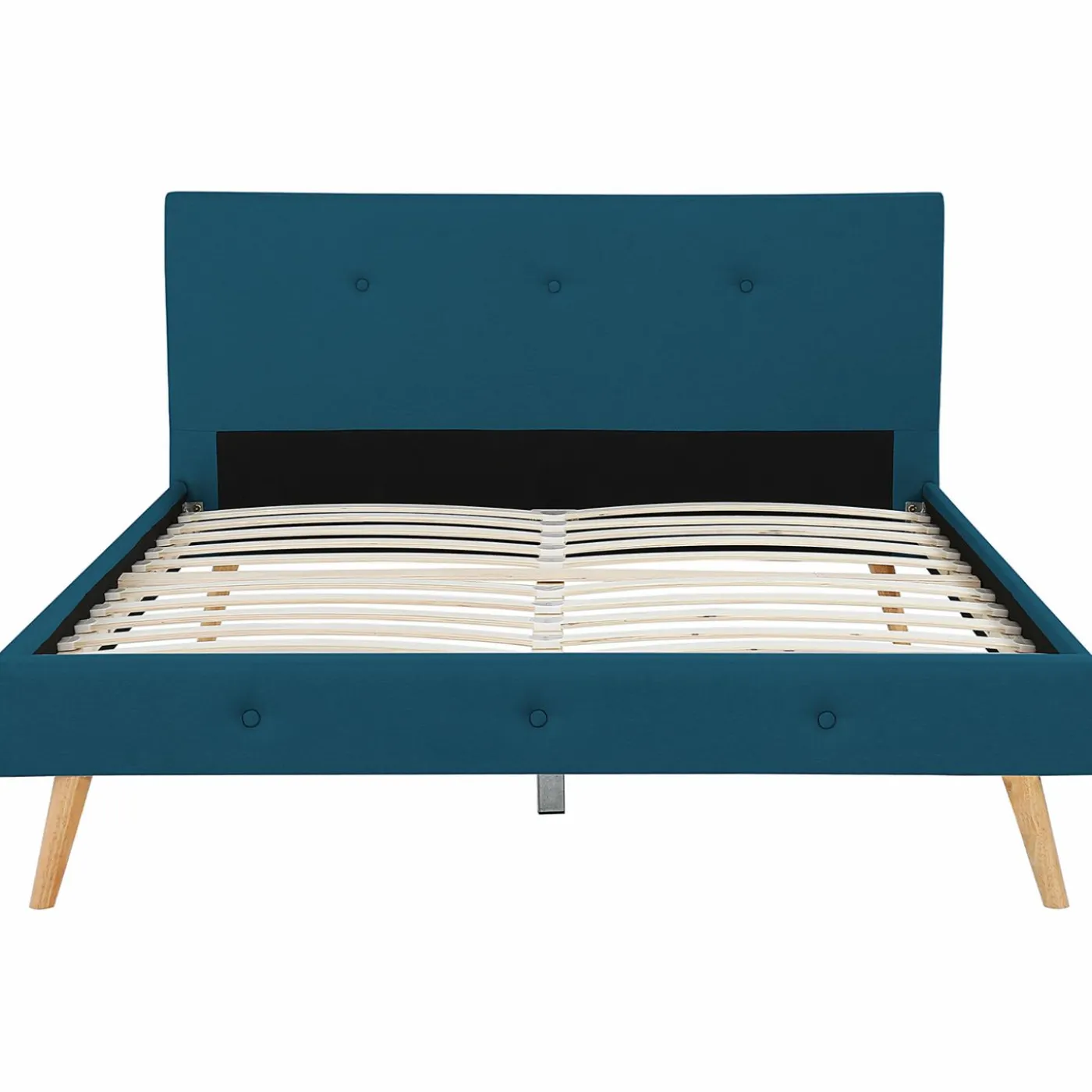 Lit bleu canard scandinave 140x190 cm