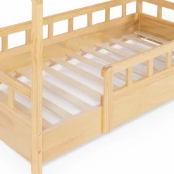Lit cabane enfant en bois 80 x 160 cm