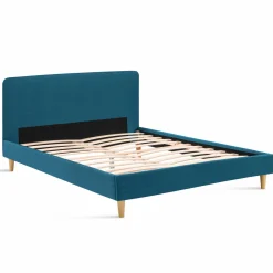 Lit double scandinave bleu canard