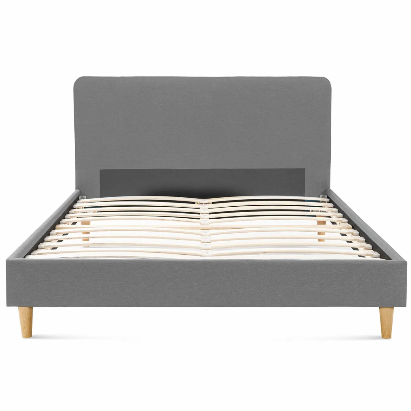 Lit scandinave gris clair 2 places
