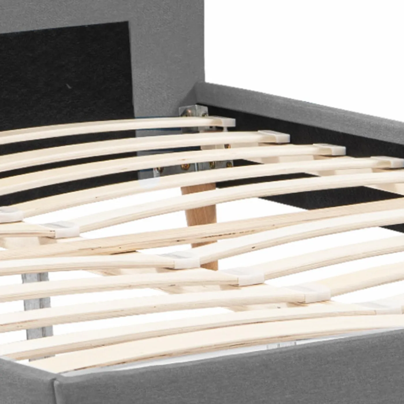 Lit scandinave gris clair 2 places