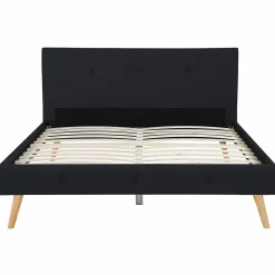 Lit style scandinave 140 x 190 cm noir