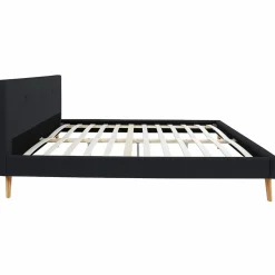 Lit style scandinave 140 x 190 cm noir