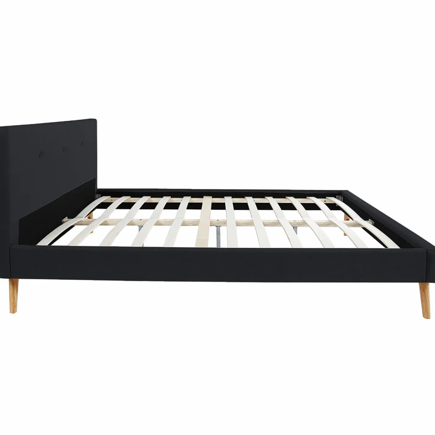 Lit style scandinave 140 x 190 cm noir