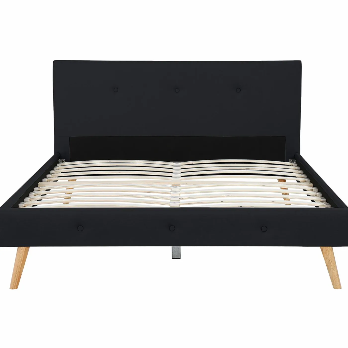 Lit style scandinave 160x200 cm noir