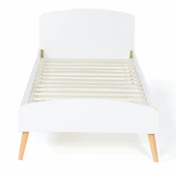 Lit style scandinave 90x190 cm blanc