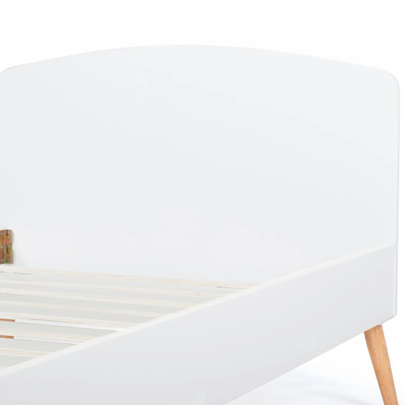 Lit style scandinave 90x190 cm blanc