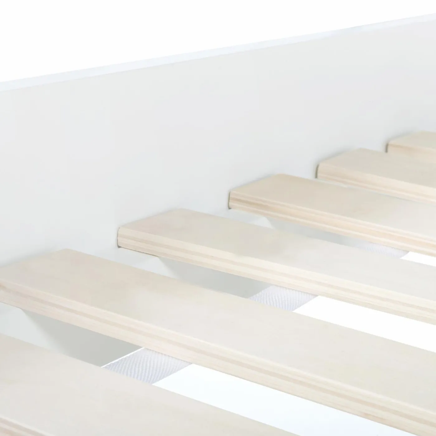 Lit style scandinave 90x190 cm blanc