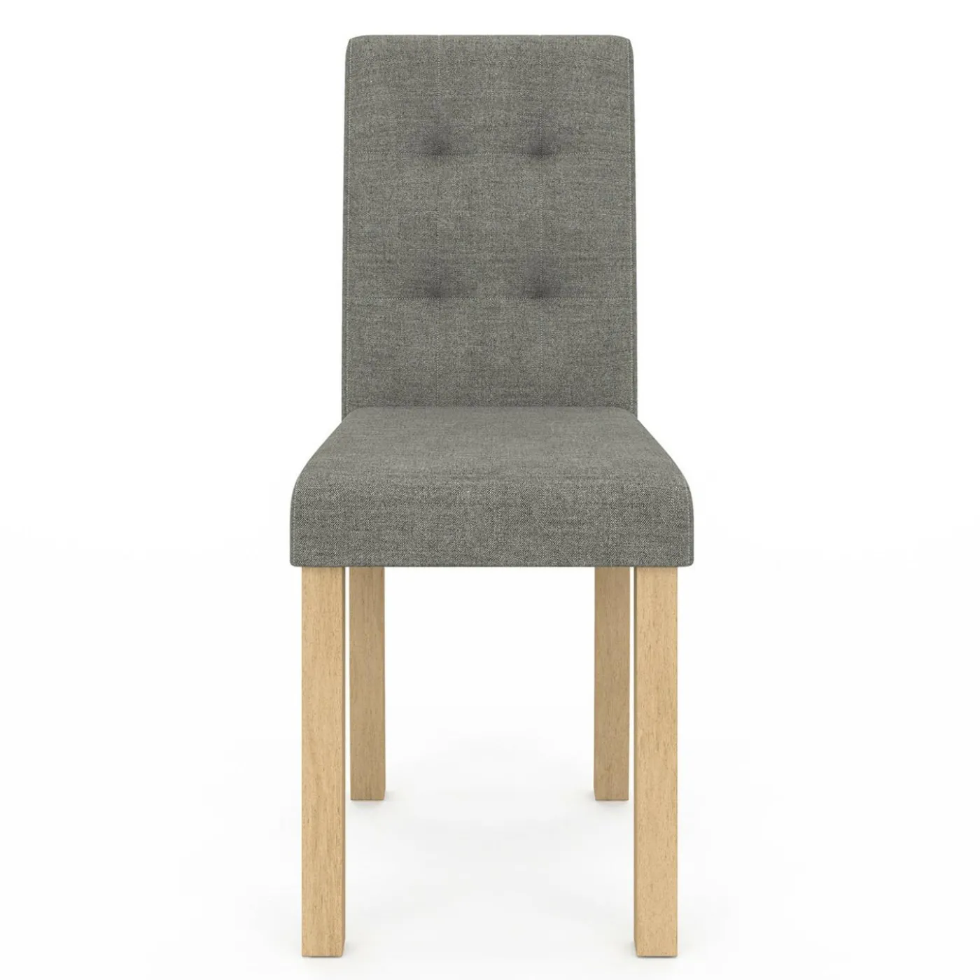 Lot 4 chaises capitonnées gris chiné
