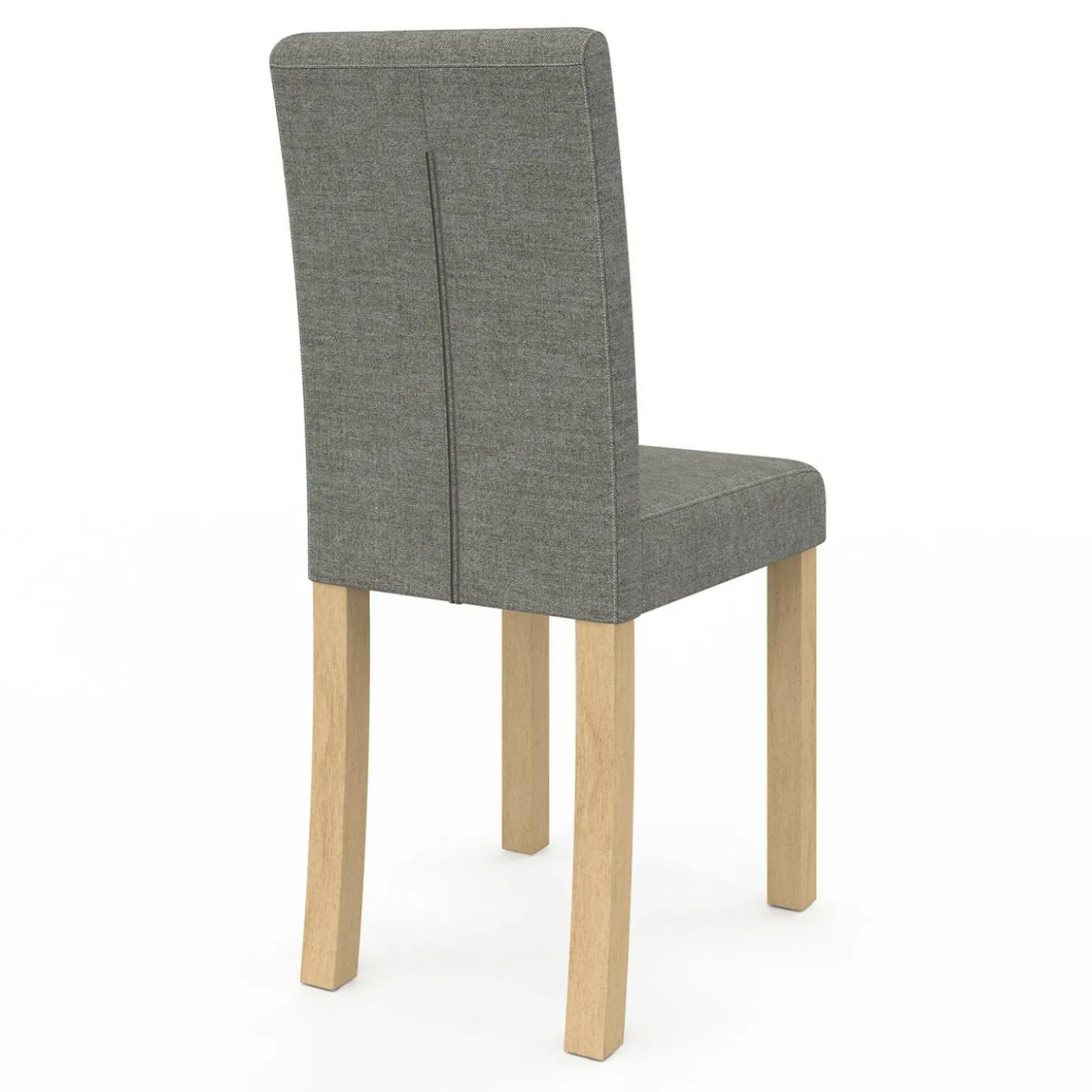 Lot 4 chaises capitonnées gris chiné
