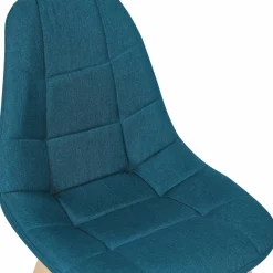 Lot 4 chaises scandinaves bleu canard