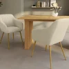 Lot chaises et fauteuils de table avec pied effet bois