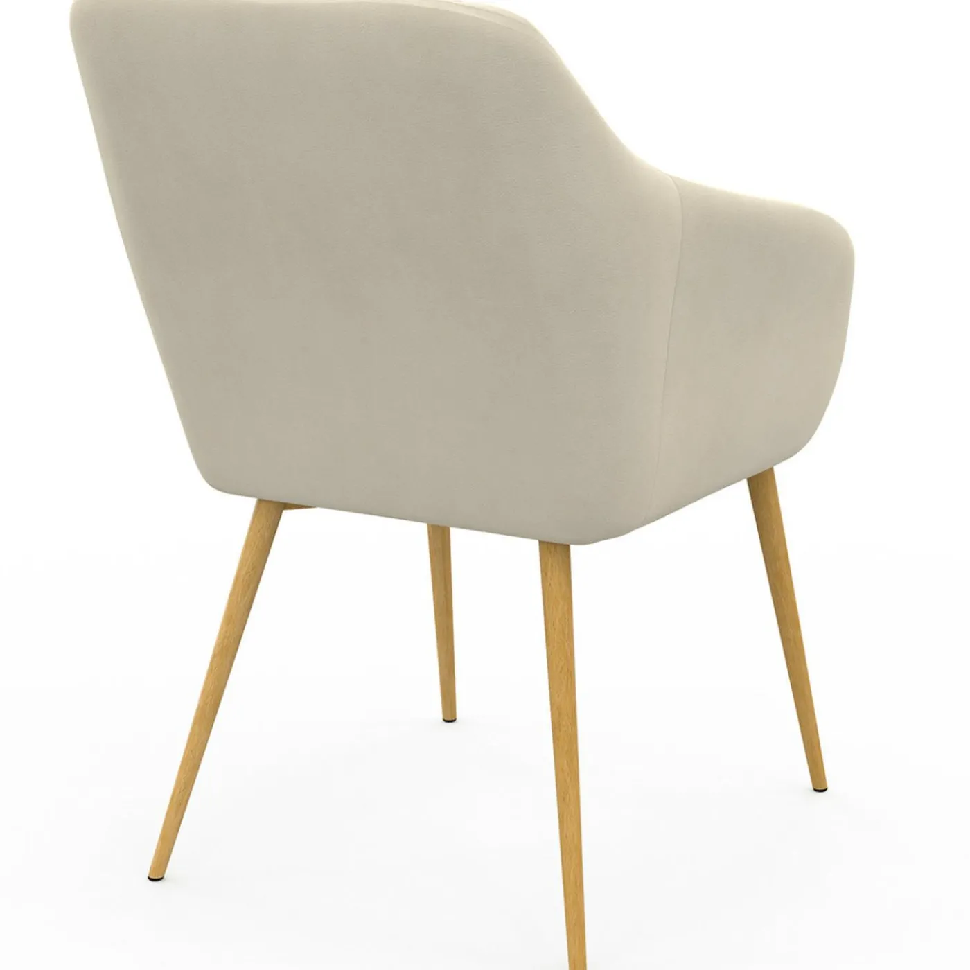 Lot chaises et fauteuils de table avec pied effet bois